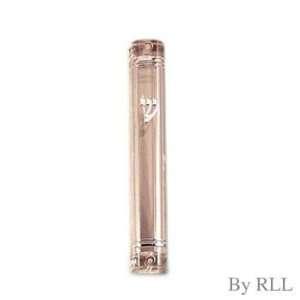  Clear Rounded Lucite Mezuzah 
