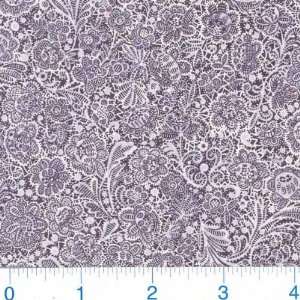  45 Wide Unfolding Beauty Floral Black Fabric By The Yard 