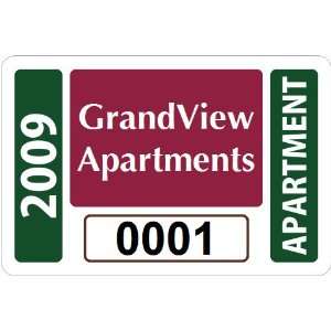    Apartment Window Decal 2 x 3 Razz Ma Tazz Permit