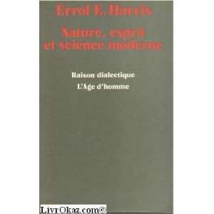  Nature, esprit et science moderne Errol E. Harris Books