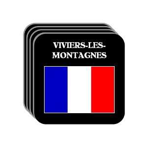 France   VIVIERS LES MONTAGNES Set of 4 Mini Mousepad Coasters