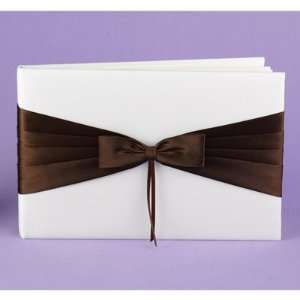  Lasting Radiance Mocha Brown and Ivory Guest Book 