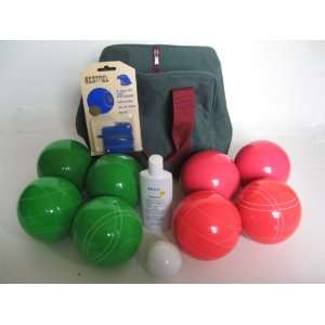  Basic EPCO Bocce package   107mm Green and Light Red balls 
