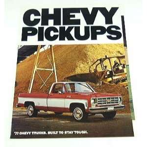  1977 77 Chevrolet CHEVY PICKUP TRUCK BROCHURE C10 C/K 