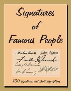   Signatures of Famous People by Jack Young, Bluepalm 
