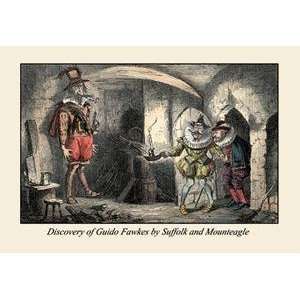  Vintage Art Discovery of Guido Fawkes by Suffolk and 