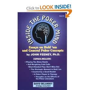   on Hold em and General Poker Concepts [Paperback] John Feeney Books