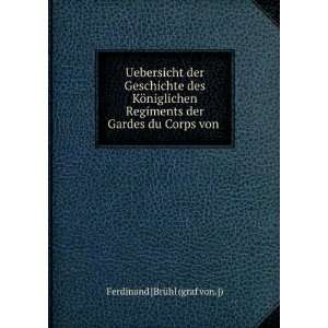   der Gardes du Corps von . Ferdinand [BrÃ¼hl (graf von.]) Books