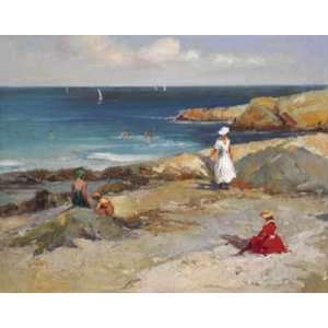  H Finan 28W by 22H  By The Seashore CANVAS Edge #6 1 