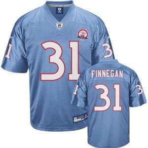  Cortland Finnegan Jersey Reebok Light Blue AFL 50th 