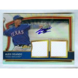 Alexi Ogando Autograph 2011 Topps Finest Baseball Refractor Rookie RC 