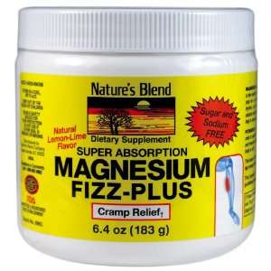  Magnesium Fizz plus Lemon Lime Flavor 6.4oz Health 