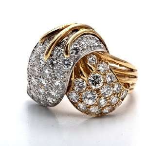   Antique Deco Platinum 2.16cts Diamond Sapphire Engagement Ring