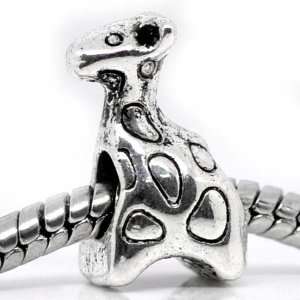  Antiqued Silver Giraffe Bead Jewelry