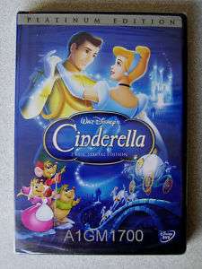 Cinderella (DVD, 2005, Platinum Ed) Buena Vista stamp  