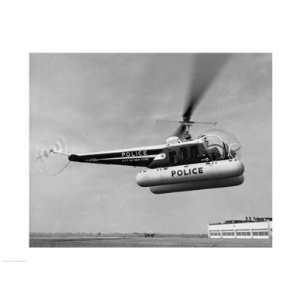   in flight, Bell 47 D, Bell Aircraft Corporation  24 x 18  Poster Print