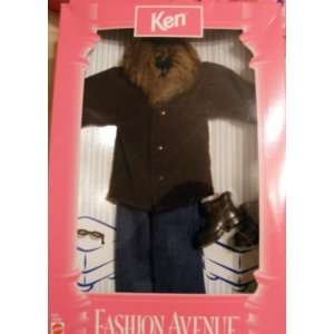  Barbie  Ken Fashion Avenue Suede Coat w/fur 1998 Toys 