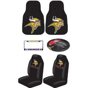 Auto Accessories Interior Combo Kit Gift Set   6pc   Minnesota Vikings 