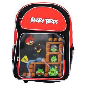  Angry Birds Helmet Pig Lenticular Large Backpack Bag Tote 16 