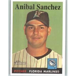  2007 Topps Heritage #324 Anibal Sanchez   Florida Marlins 