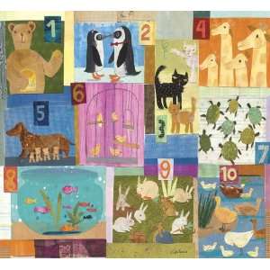  animal counting wall art by maria carluccio