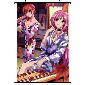 Rosario+vampire Anime Wall Scroll Poster (16*24)support Customized 