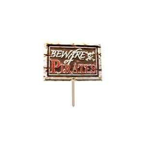  Beware Of Pirates 3D Art Form Yard Sign Toys & Games