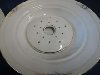 NORITAKE THE VITRY ROUND COVERED BUTTER DISH AND INSERT  