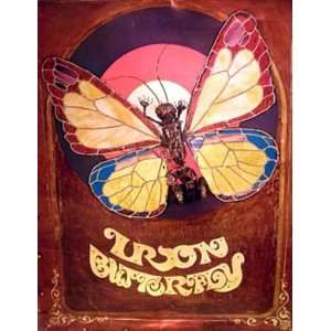   Vintage Poster Iron Butterfly By Jerry E. Clarke In A Gadda Da Vida