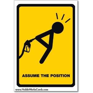  Funny Birthday Card Assume Position Humor Greeting Ron 