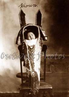 1800S NATIVE AMERICAN INDIAN KIOWA CRADLE BOARD TRIBAL BABY 