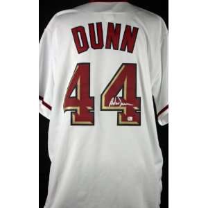  Nationals Adam Dunn Authentic Signed Home Jersey Jsa 