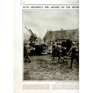  1916 SOLDIERS WAR WEAPONS NAVAL ANTI AIRCRAFT GUN