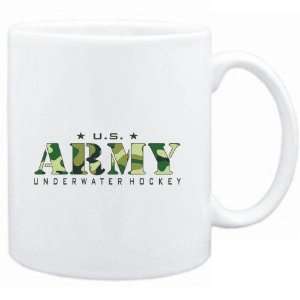  Mug White  US ARMY Underwater Hockey / CAMOUFLAGE 