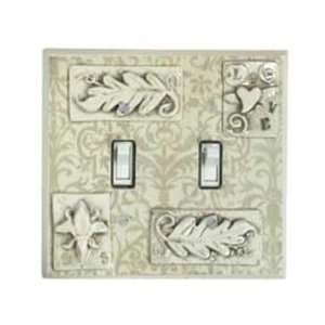  Art Tiles Ceramic Switch Plate / 2 Toggle
