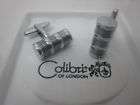 New Silver Colibri Antique Barrel Finish Cufflinks $70