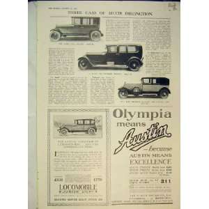    1925 Car Advert Minerva Rolls Royce Austin Torpedo