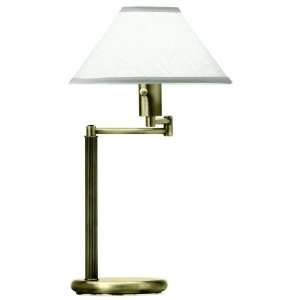   Home/Office Collection 23 1/2 Inch Swing Arm Desk Lamp, Antique Brass