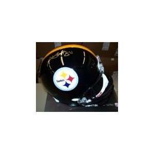 Antonio Brown Autographed Steelers Black Full Size Helmet 