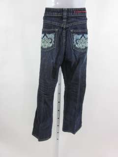 VIGOSS JEANS Dark Blue Embellished Girls Jeans Sz 10  