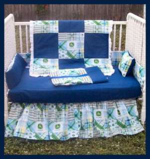 TWINS crib bedding sets mw 2 JOHN DEERE Madras fabrics  