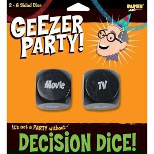  Geezer Party Decision Dice Toys & Games