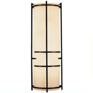   Bars Wall Sconce With Faux Alabaster  R081729 Finish Dark Smoke Home