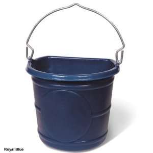  Flat Back Water Bucket 20 quarts Color Royal Blue Pet 