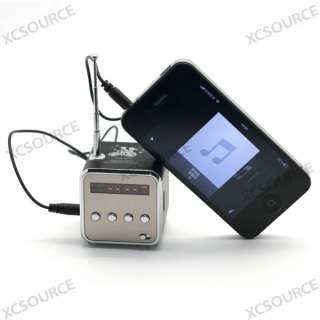 Mini USB Portable FM Radio Speaker Music Player SD/TF Card For PC iPod 