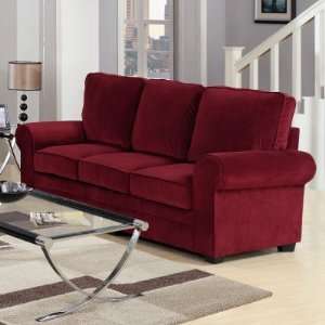    Acme Furniture Chantel Red Velvet Sofa   15175