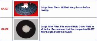 KA307 & KA308 Filters For Keep Alive Fishing Bait Tanks 650435030709 