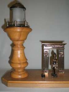   ART DECO EGYPTIAN REVIVAL KING TUT LAMP   EXCELLENT COND.  