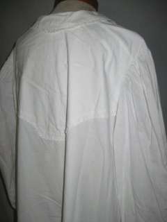 Victorian White Cotton Nightgown w Embroidery SM  
