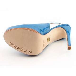 Pour La Victoire Aria Womens SZ 9 Blue Teal Platforms Shoes  